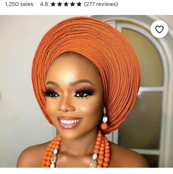 Gele Headwrap fabric - Picture 2 of 3